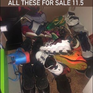 All shoes for sale all size 11.5